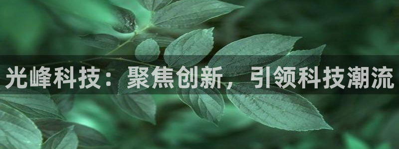光峰科技：聚焦创新，引领科技潮流